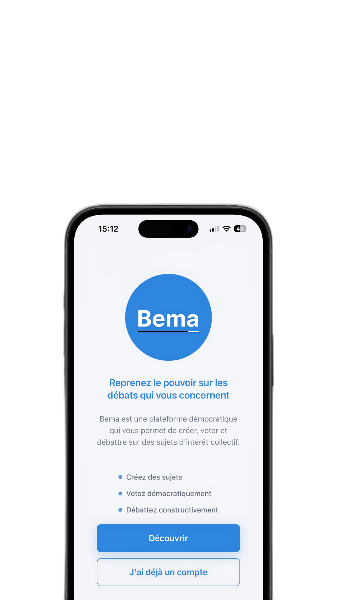 Bema App Mockup